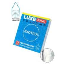 Презервативы Luxe Royal Exotica с точечной поверхностью, 3 шт