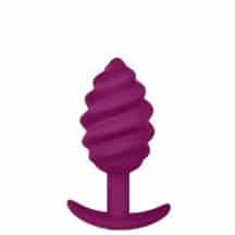 Анальная пробка Gvibe Gplug Twist 2 рельефная, ягодный
