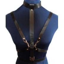 Портупея Подиум с чокером, чёрная