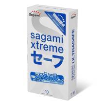Презервативы с двойным количеством смазки Sagami Xtreme Ultrasafe, 10 шт