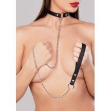 Ошейник со съемным поводком Adore Collar, чёрный. Нет в наличии Ошейник со съемным поводком Adore Collar, чёрный