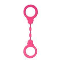 Наручники силиконовые Le Frivole Be Mine, розовые