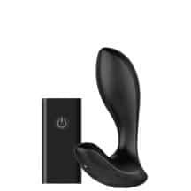 Анальная вибропробка Nexus Duo Plug Small с пультом ДУ, чёрная