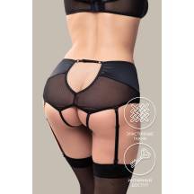 Эротические трусики-пояс для чулок Waname Elegance с высокой посадкой черные, 46-48. Нет в наличии Эротические трусики-пояс для чулок Waname Elegance с высокой посадкой черные, 46-48