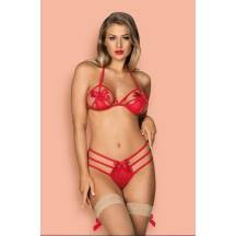 Комплект Obsessive Гифтелла красный, S/M