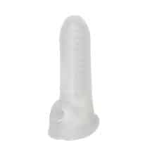 Насадка-удлинитель пениса Lola Games Super Hero Striker с подхватом мошонки, бесцветная