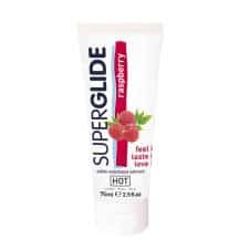 Оральный гель-лубрикант Hot Superglide Малина на водной основе, 75 мл