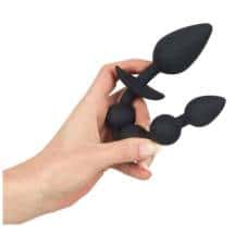 Анальная пробка и шарики Black Velvets Plug & Bead. Нет в наличии Анальная пробка и шарики Black Velvets Plug & Bead