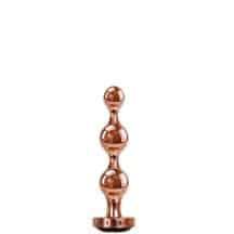 Анальная ёлочка Evolved Gender X Gold Digger S с черным кристаллом, золотистая