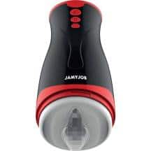 Вибромастурбатор с функцией сжатия JamyJob Jango, чёрный