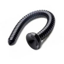 Огромный фаллоимитатор XR Brands Hosed Ribbed Snake, черный. Нет в наличии Огромный фаллоимитатор XR Brands Hosed Ribbed Snake, черный
