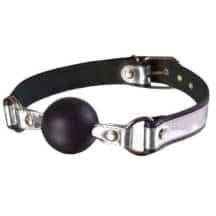 Кляп-шар Sitabella, черно-серебристый 