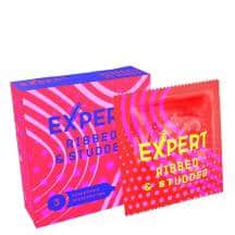 Презервативы точечно-ребристые Expert Ribbed&Studded, 3 шт