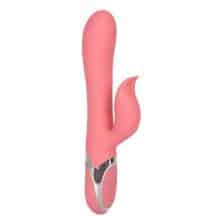 Вибратор-кролик с ротацией и подвижными шариками CalExotics Enchanted Tickler, розовый