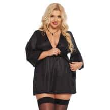 Пеньюар SoftLine Collection Ramona, черный, XL