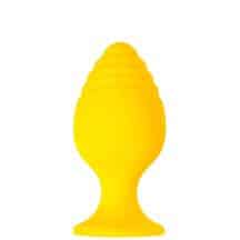 Анальная пробка ToDo by Toyfa Riffle 7.5 см, желтая
