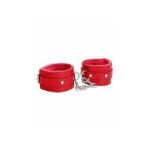 Наручники (оковы, фиксаторы) Plush Leather Hand Cuffs Ouch! Shots