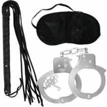 Набор Pipedream Lover's Fantasy Kit: наручники, плетка и маска Набор Pipedream Lover's Fantasy Kit: наручники, плетка и маска
