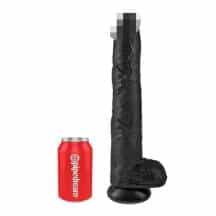 Большой фаллоимитатор PipeDream King Cock 36.6 см, чёрный. Нет в наличии Большой фаллоимитатор PipeDream King Cock 36.6 см, чёрный