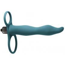 Вибронасадка для двойного проникновения Lola Games Pure Passion Flirtini, бирюзовая