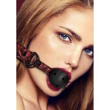 Кляп-шарик Shots Luxury Breathable Ball Gag, черный. Нет в наличии Кляп-шарик Shots Luxury Breathable Ball Gag, черный
