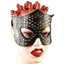 Маска ручной работы Подиум из натуральной кожи, черный. Нет в наличии Маска ручной работы Подиум из натуральной кожи, черный