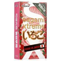 Презервативы Sagami Xtreme Клубника 0.04, 10шт Презервативы Sagami Xtreme Клубника 0.04, 10шт