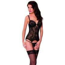 Корсет и стринги SoftLine Collection Karen, чёрный, L. Нет в наличии Корсет и стринги SoftLine Collection Karen, чёрный, L