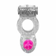 Виброкольцо с клиторальным стимулятором Lola Games Rings Ringer, бесцветное