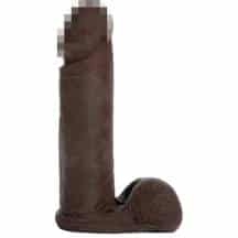 Насадка-фаллоимитатор Doc Johnson Vac-U-Lock Ultraskyn Cock 21 см, шоколадная