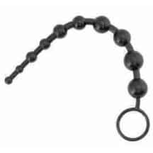 Шарики анальные цепочка ToyFa Black and Red Beads, черные. Нет в наличии Шарики анальные цепочка ToyFa Black and Red Beads, черные