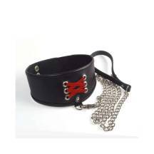 Широкий ошейник с декором корсет с поводком SITABELLA Широкий ошейник с декором корсет с поводком SITABELLA
