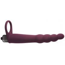 Вибронасадка для двойного проникновения Lola Games Pure Passion Bramble, бордовая