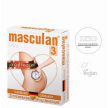 Презервативы Masculan Ultra Long Pleasure продлевающие, 3 шт