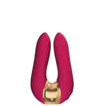 Клиторальный вибростимулятор Shunga Aiko с двойной вибрацией, малиновый