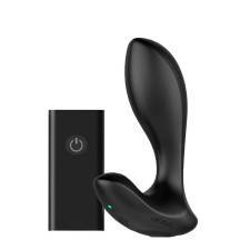 Анальная вибропробка Nexus Duo Plug Medium с пультом ДУ, чёрная