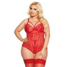 Боди SoftLine Collection Amanda, красный, XL. Нет в наличии Боди SoftLine Collection Amanda, красный, XL