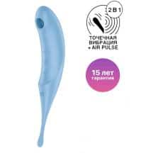 Точечный вибратор с вакуумной стимуляцией Satisfyer Twirling Pro, голубой Точечный вибратор с вакуумной стимуляцией Satisfyer Twirling Pro, голубой