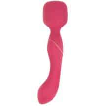 Двухсторонний вибромассажер с нагревом Lola Games Heating Wand, красный