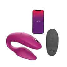Вибромассажер для пар We-Vibe Sync 2 с пультом ДУ, розовый Вибромассажер для пар We-Vibe Sync 2 с пультом ДУ, розовый