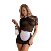 Костюм Le Frivole Premium Скромная горничная XL/XXL, черный