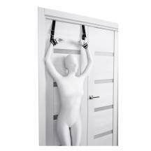 Подвесные наручники на дверь Anonymo by Toyfа, черные с серебристым