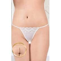 Стринги Soft Line с доступом белые, XL/XXXL