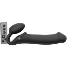 Страпон с вибрацией Strap-on-me 3 мотора XL с пультом ДУ, чёрный. Нет в наличии Страпон с вибрацией Strap-on-me 3 мотора XL с пультом ДУ, чёрный