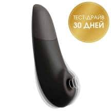 Вакуумный стимулятор клитора с вибрацией Womanizer Enhance, чёрный