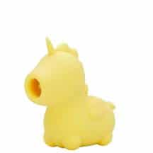 Вибратор с подвижным язычком Unihorn Bean Blossom, жёлтый