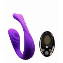 Вибростимулятор для пар Adrien Lastic Mini Romeo с пультом ДУ, фиолетовый