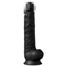 Фаллоимитатор с мошонкой SilexD Model 1 38 см, черный