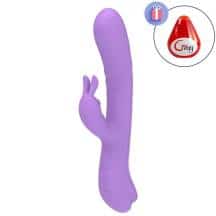 Вибратор-кролик с имитацией фингеринга Hot Planet Cassandra, сиреневый