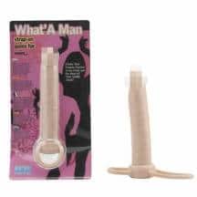 Насадка для двойного проникновения Seven Creations What A Man, телесный